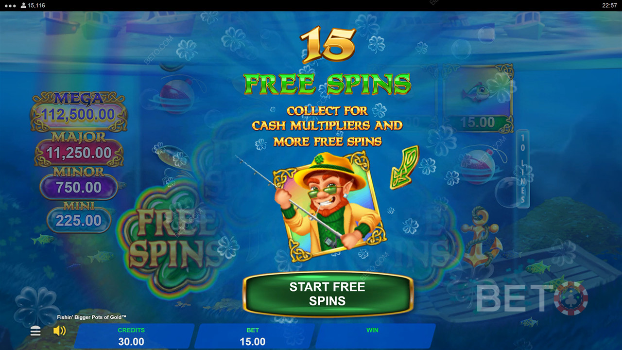 Выиграйте 22,826x вашу ставку в видеослоте Fishin