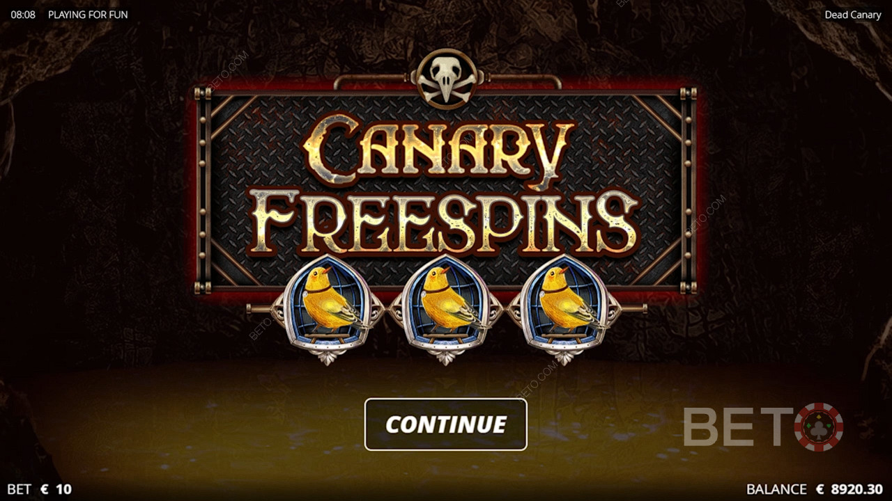 Бесплатные вращения Canary Free Spins - самая мощная функция этой игры в казино.