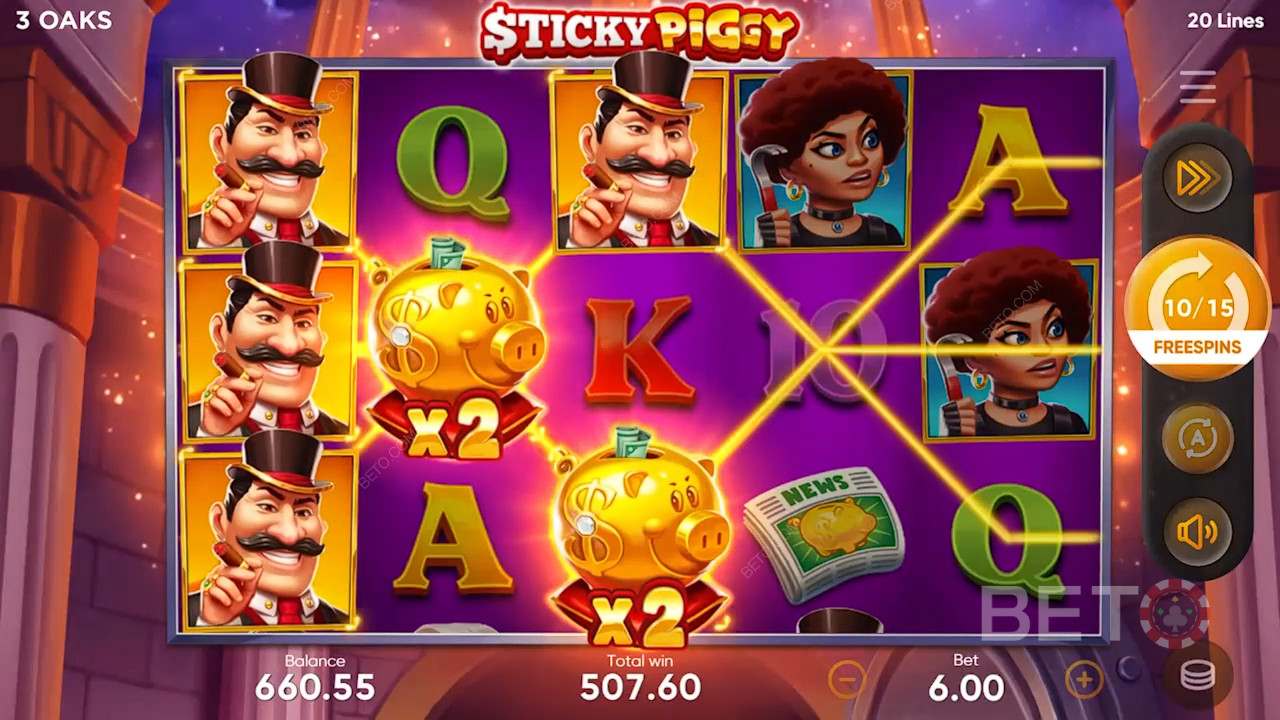 Обзор Sticky Piggy от BETO Slots