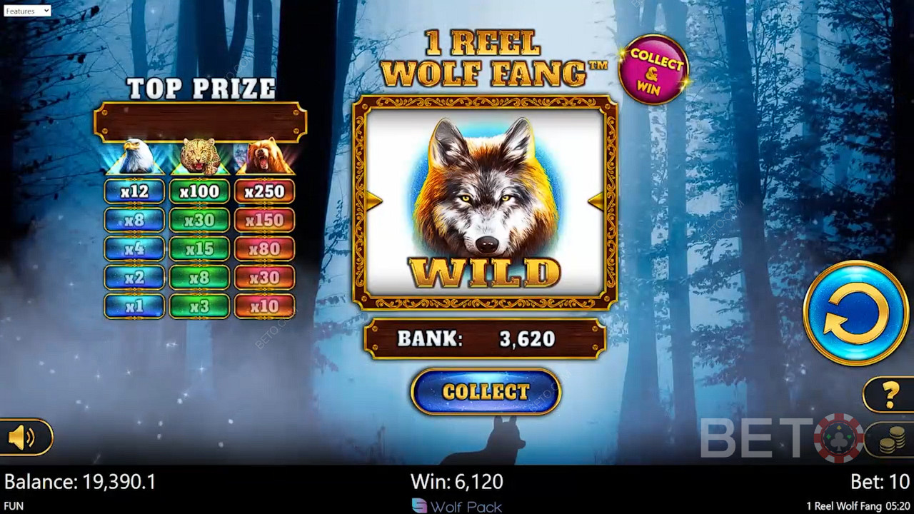 1 Reel Wolf Fang Играть Бесплатно