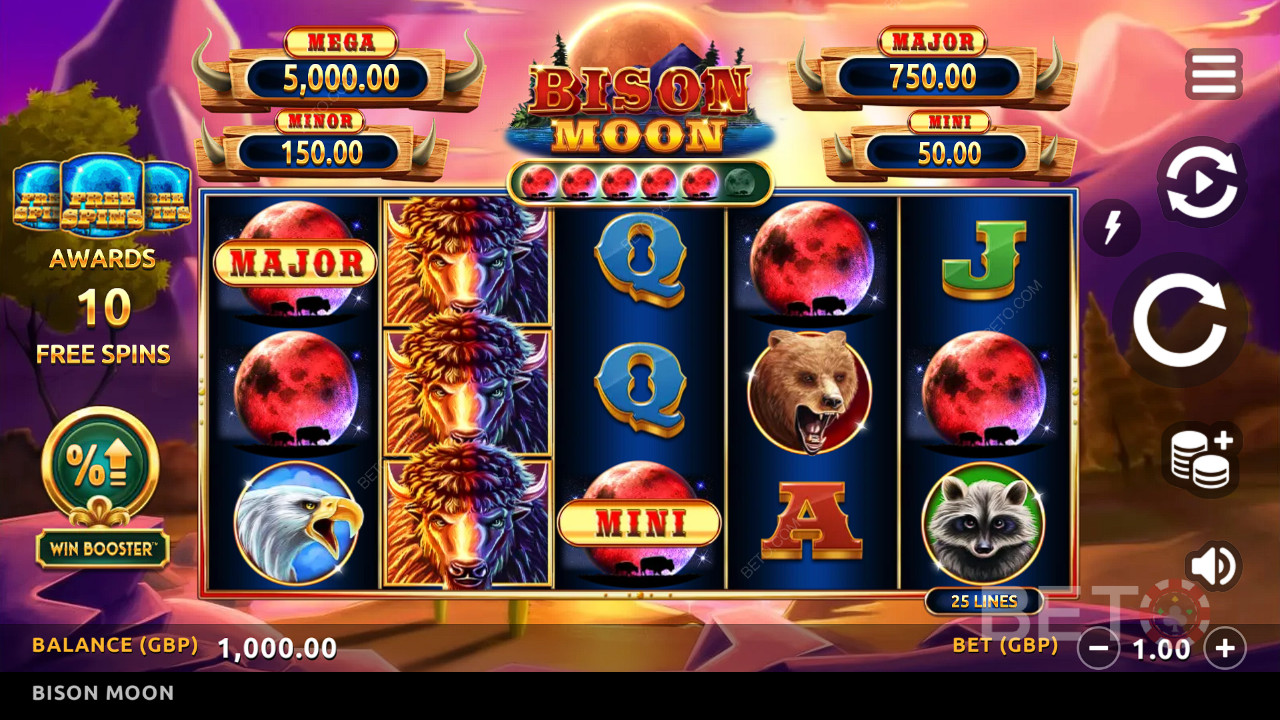 Обзор Bison Moon от BETO Slots