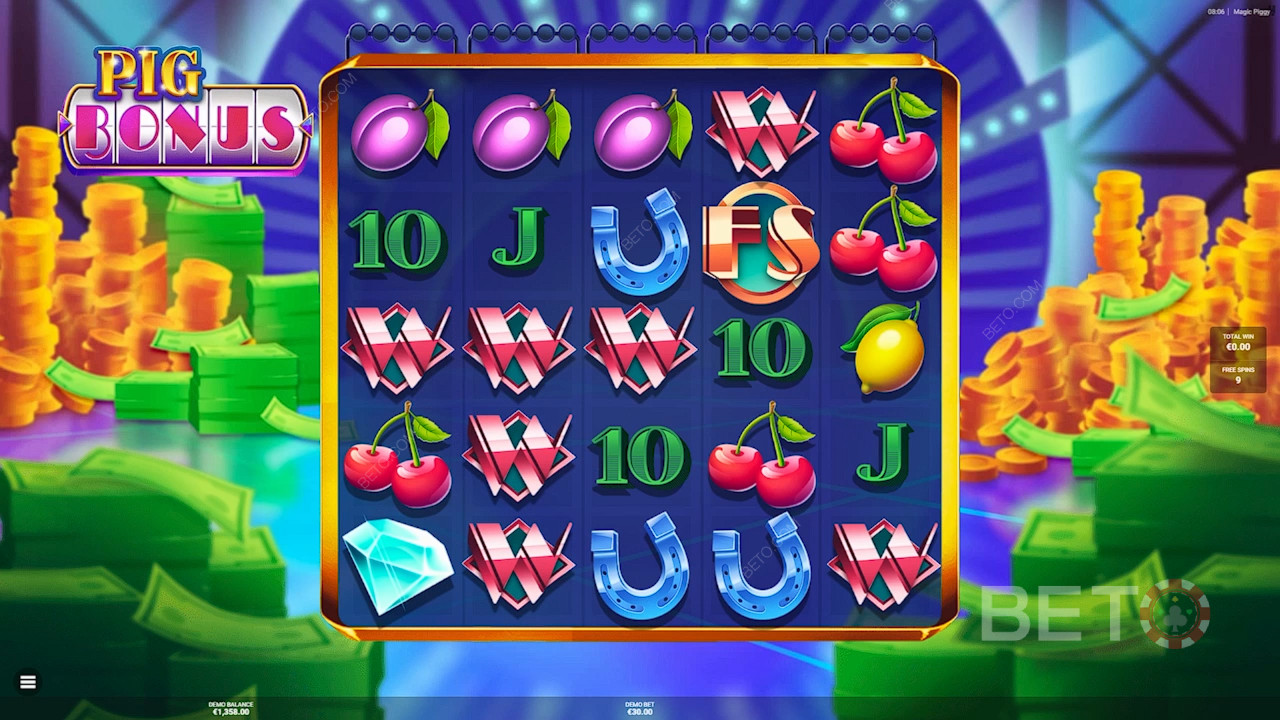 Выиграйте 7,500x вашу ставку в онлайн слоте Magic Piggy!