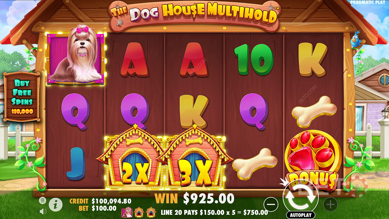 Бонусные функции объяснены в The Dog House Multihold by Pragmatic Play