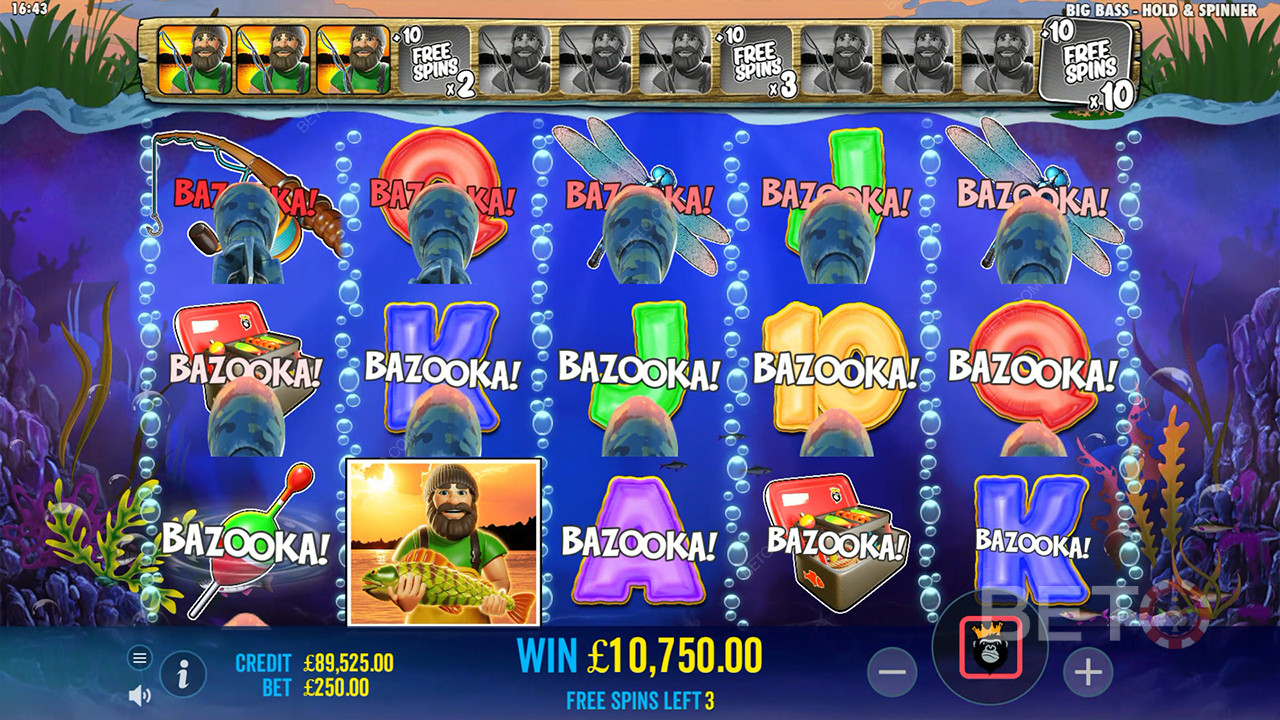 Бонусные функции объяснены в Big Bass Bonanza Hold и Spinner by Reel Kingdom