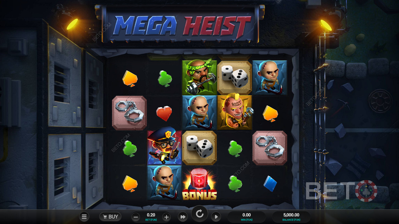 Обзор Mega Heist от BETO Slots