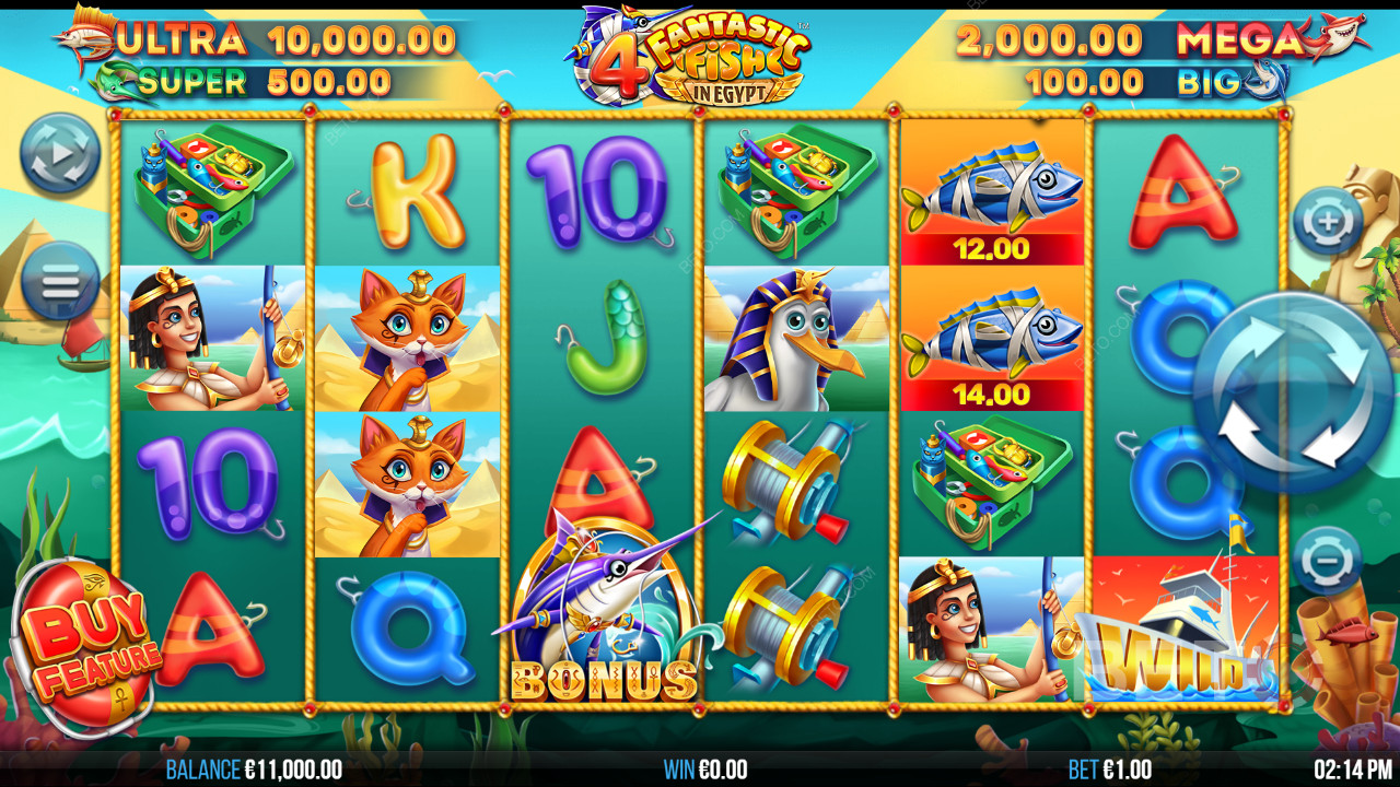 4 Fantastic Fish in Egypt Review by BETO Slots