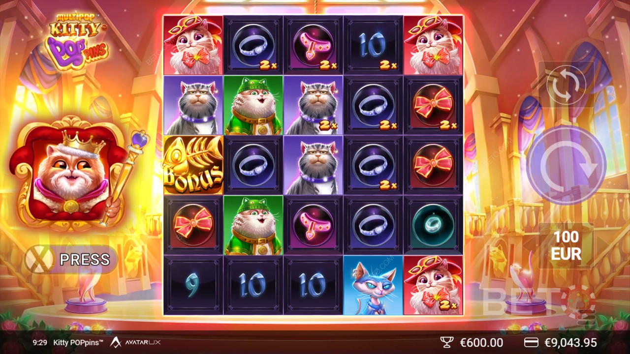 Обзор Kitty POPpins от BETO Slots