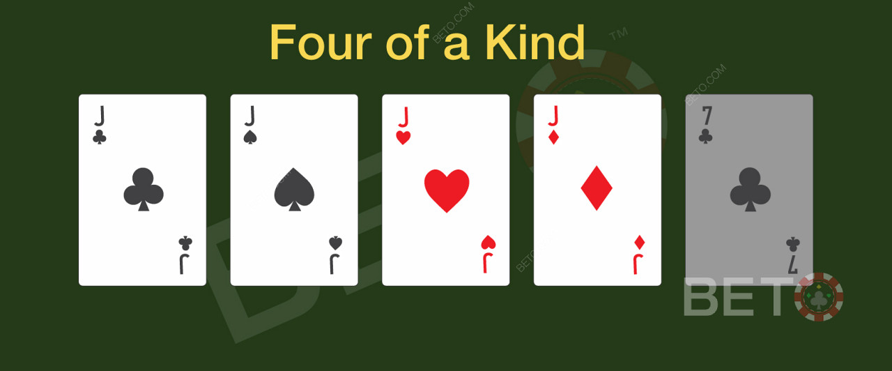 Четыре вида в покере