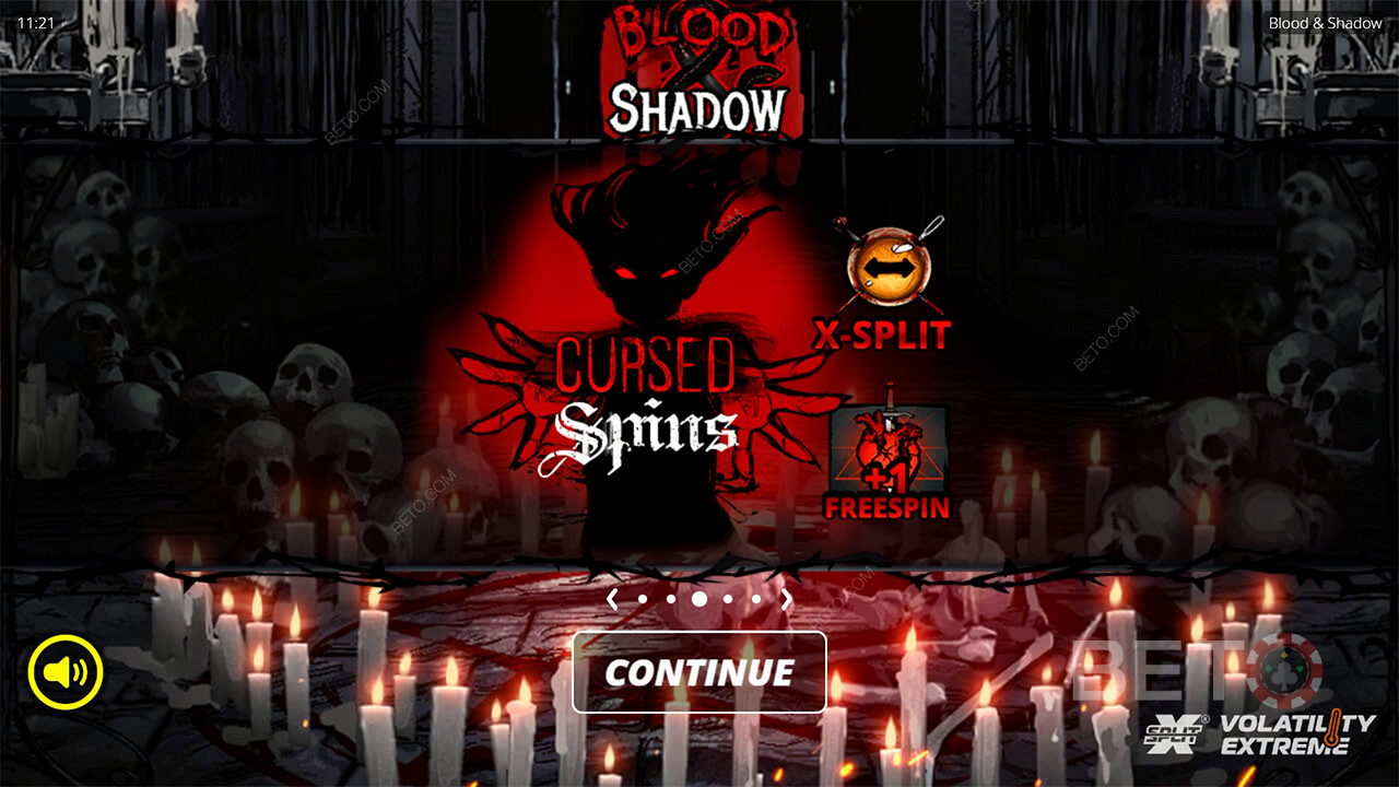 Выиграйте 6,666x вашу ставку в видеослоте Blood and Shadow!
