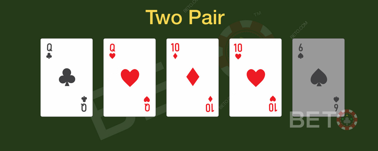 2 пары в покере может быть сложно правильно разыграть.
