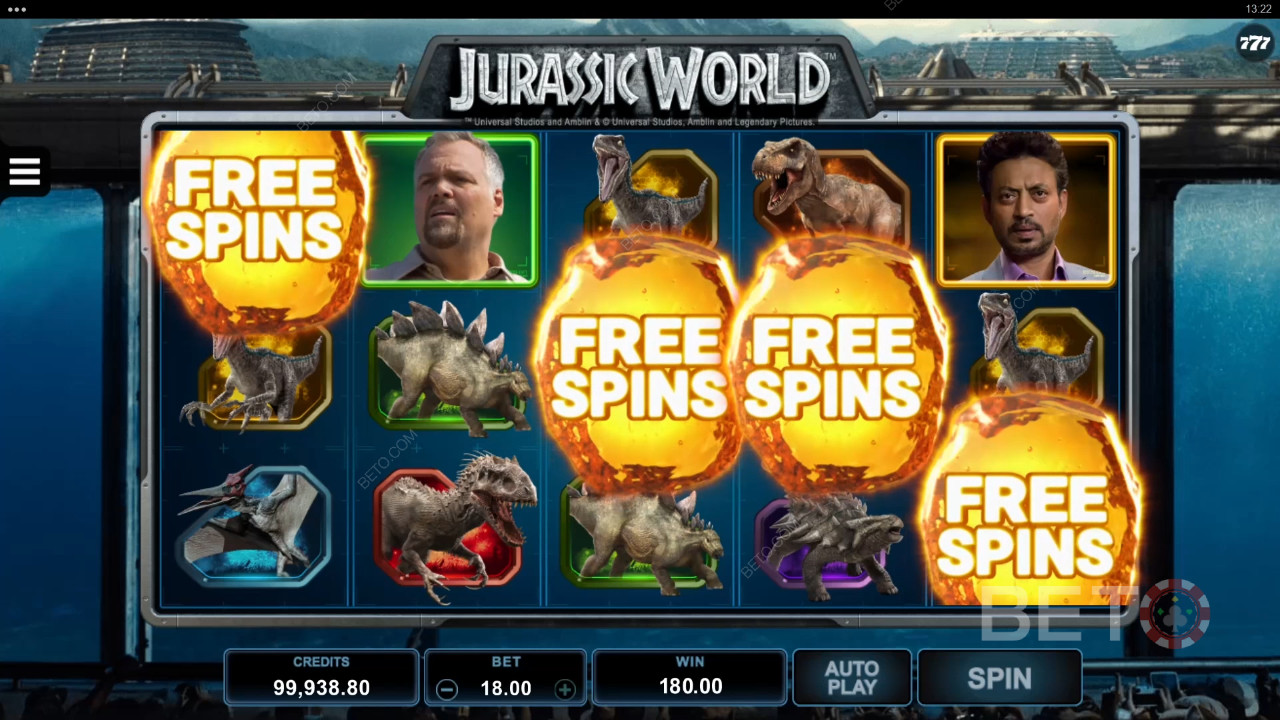 Обзор Jurassic World от BETO Slots