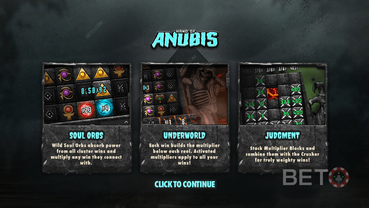 Насладитесь 3 выдающимися возможностями онлайн слота Hand of Anubis