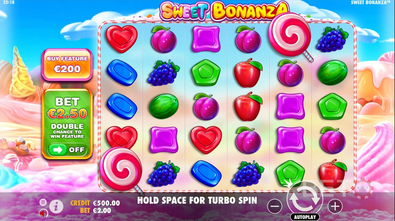 Изображения слота Sweet Bonanza Красочный и уникальный игровой автомат.