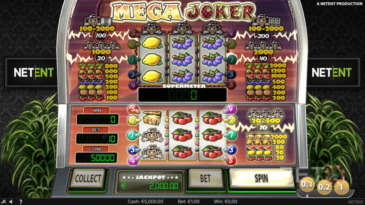 Выиграйте 2 000x от вашей ставки в онлайн слоте Mega Joker!