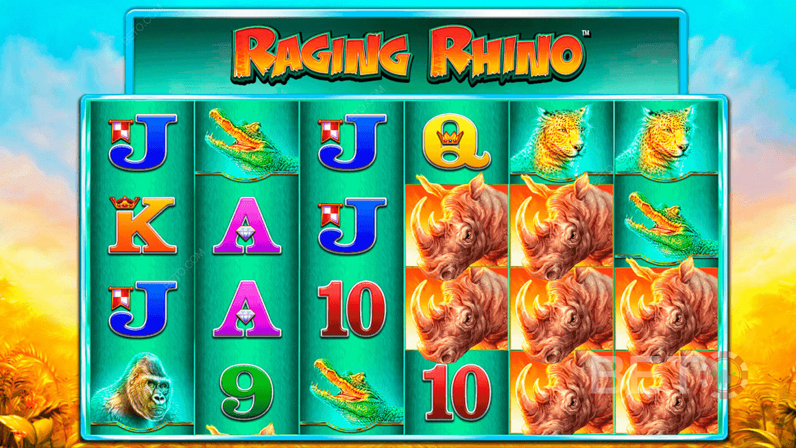 Raging Rhino от Williams Interactive(WMS) - дает вам до 46 656 способов выиграть!