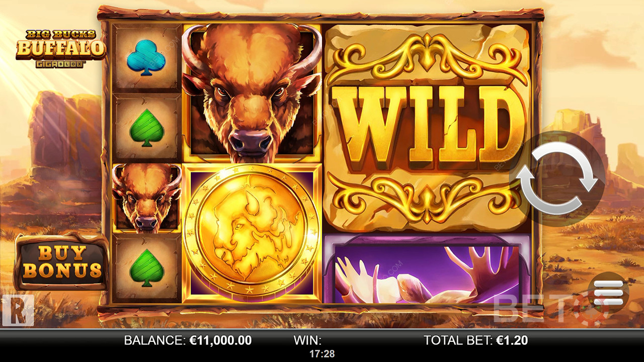 Обзор Big Bucks Buffalo Gigablox от BETO Slots