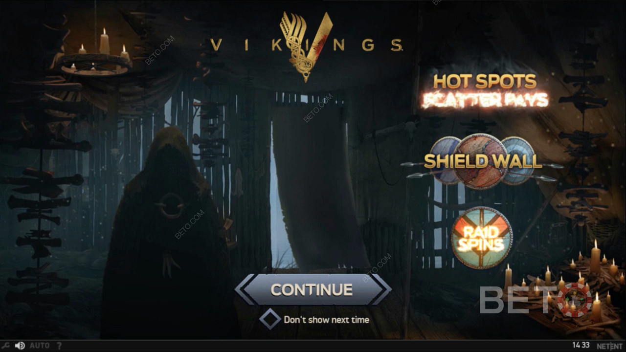 Стартовый экран онлайн слота Vikings