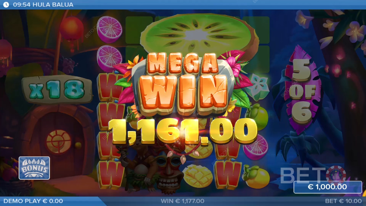 Выиграйте 25 000x вашу ставку в онлайн слоте Hula Balua!