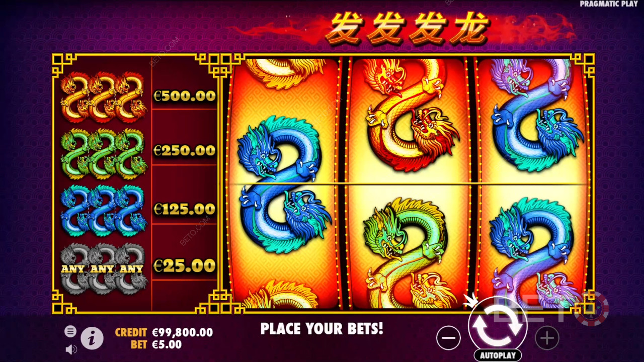 Бонусные функции, объясненные в 888 Dragons by Pragmatic Play