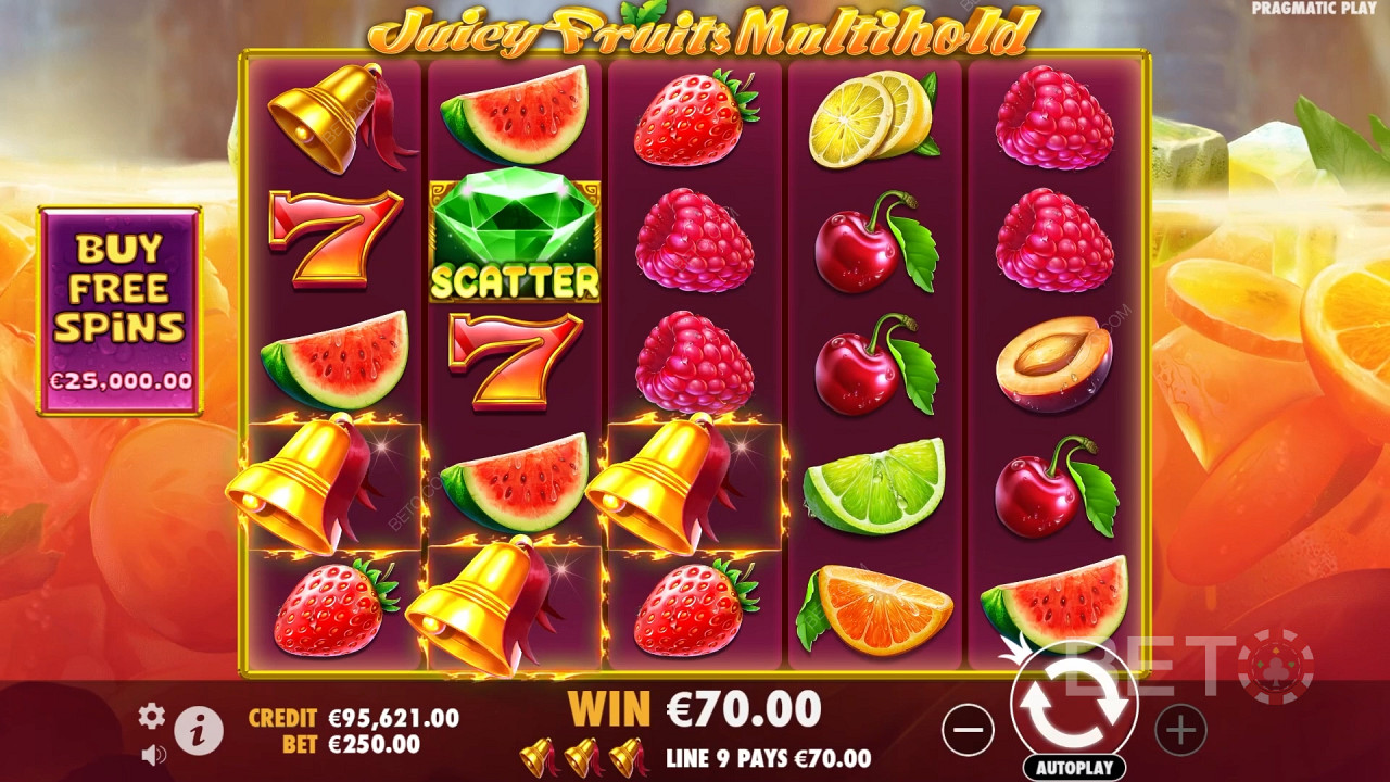 Выиграйте 8 000x вашу ставку в онлайн слоте Juicy Fruits Multihold!