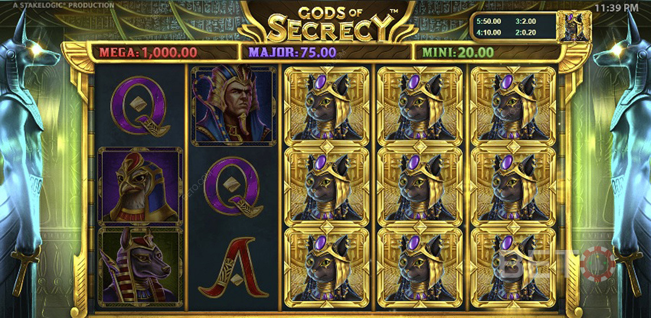 Бонусные раунды в игре Gods of Secrecy