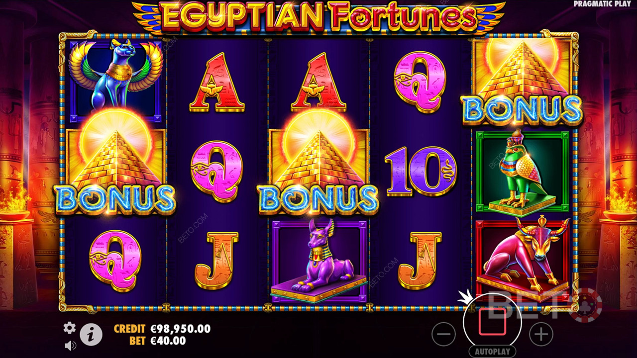 Обзор Egyptian Fortunes от BETO Slots
