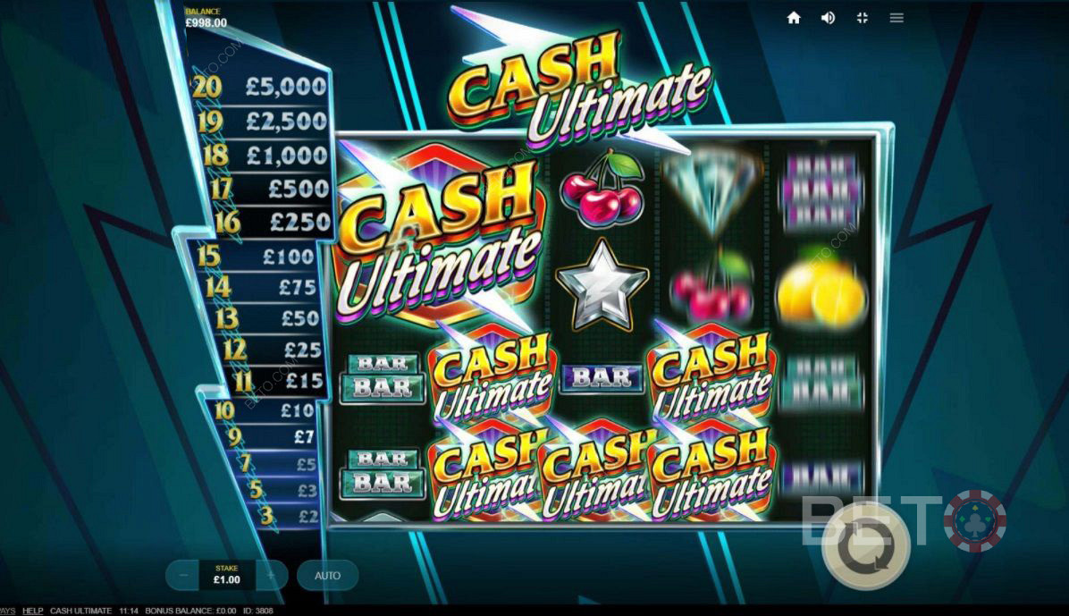 Символы разброса в игре Cash Ultimate