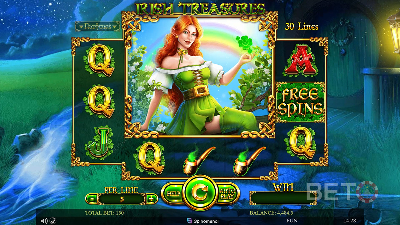 Irish Treasures (Spinomenal) Играть Бесплатно