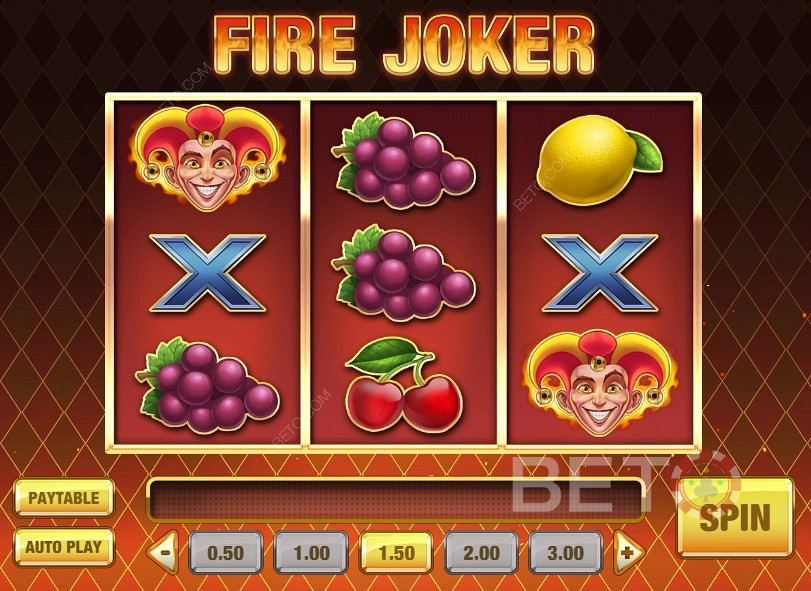 Получение различных символов - Играйте в слот Fire Joker