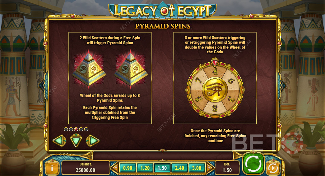 Бесплатные спины в Legacy Of Egypt