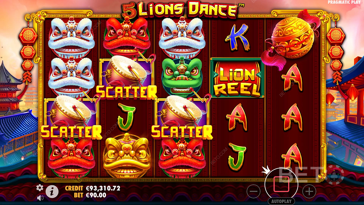 5 Lions Dance Играть Бесплатно