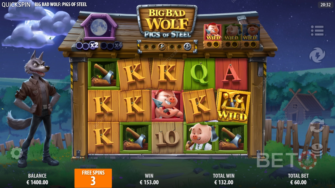 Big Bad Wolf: Pigs of Steel Review by BETO Slots