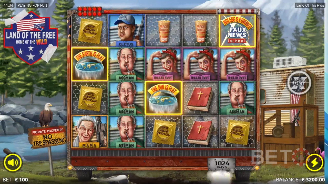 Land of the Free Review by BETO Slots