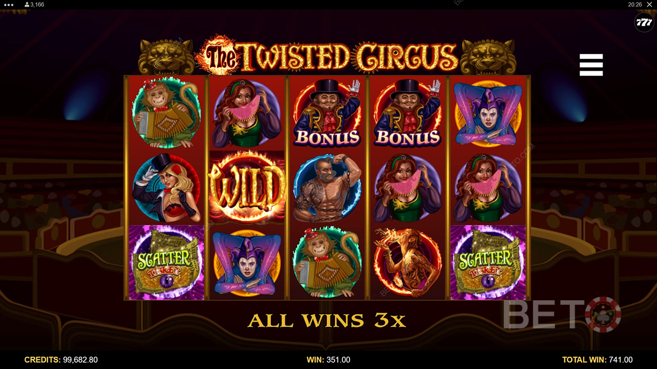 The Twisted Circus: онлайн слот, который стоит покрутить?