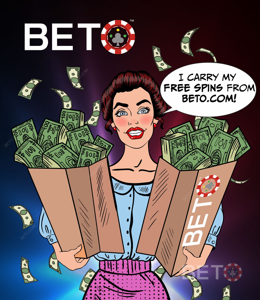 Получайте фриспины и денежные вращения в казино от BETO.com