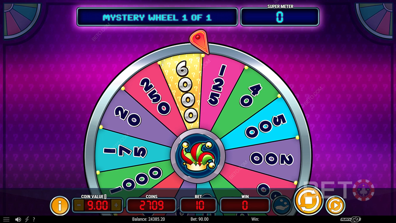 Выиграйте до 2.397.5x вашей ставки в онлайн слоте Mystery Joker 6000!