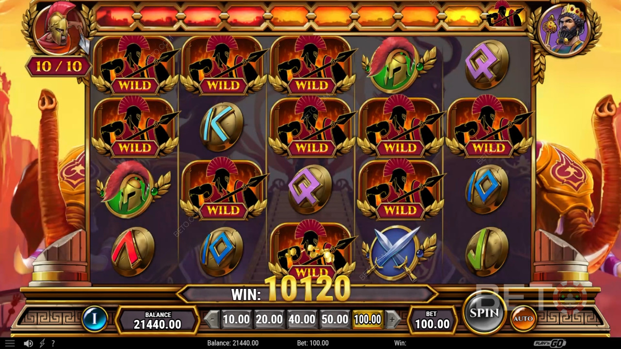 Обзор Undefeated Xerxes от BETO Slots