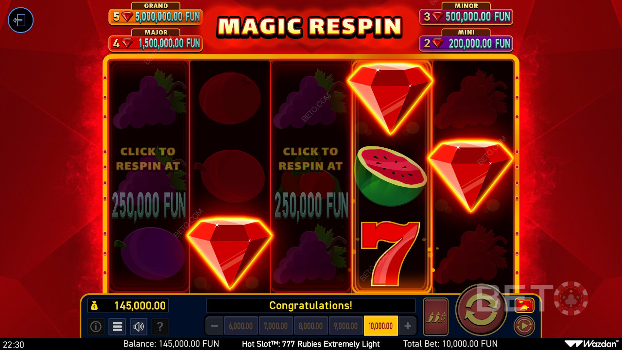 Горячий слот: 777 Rubies Extremely Light Review by BETO Slots
