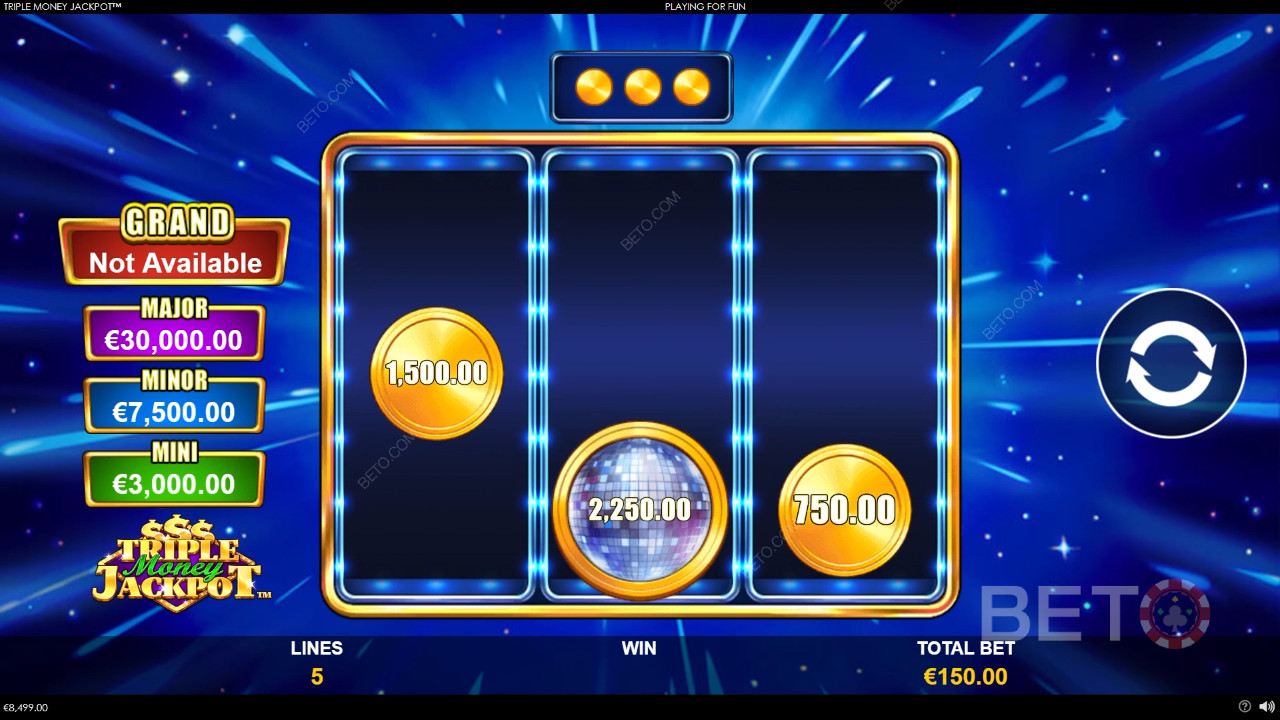 Выиграйте 1,334x вашу ставку в слоте Triple Money Jackpot!