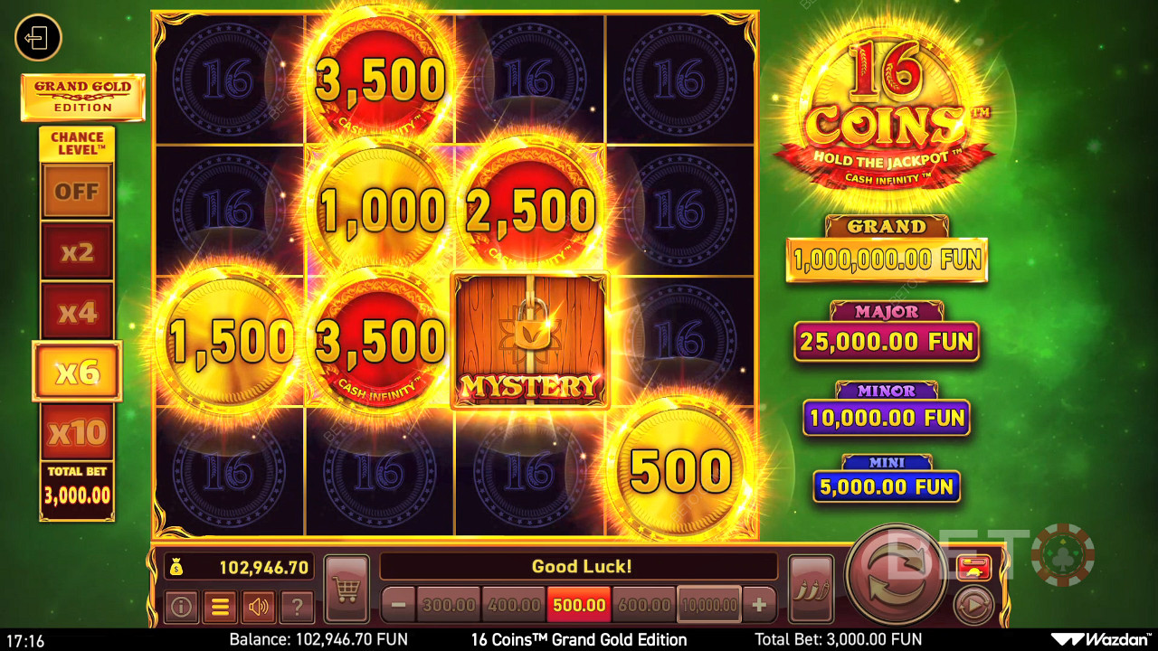 16 Coins Grand Gold Edition Играть Бесплатно