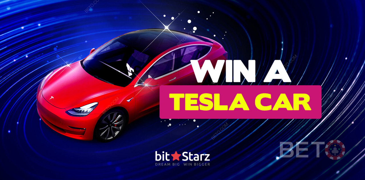 Выиграйте автомобиль Tesla в Bitstarz!