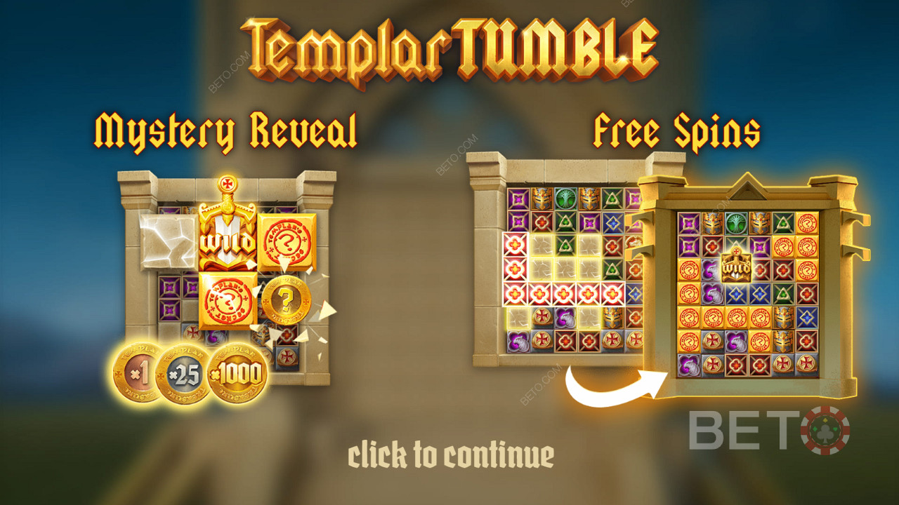 Вступительный экран игры Templar Tumble