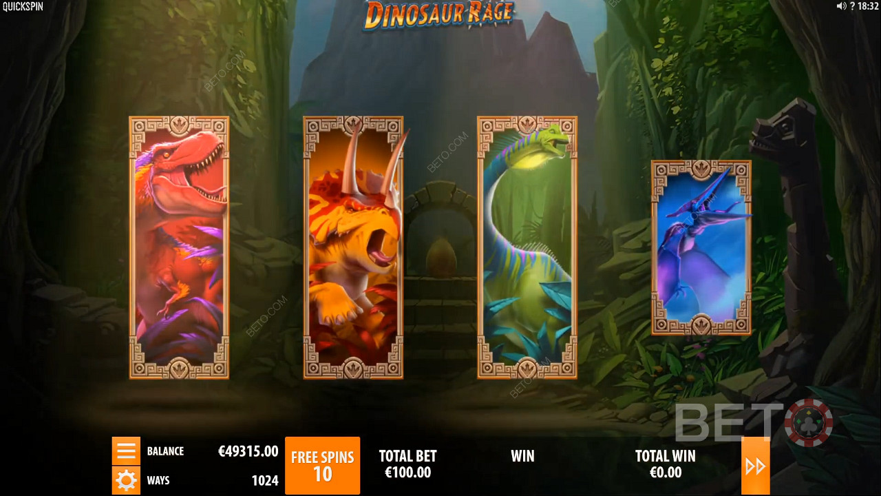 Обновляемые символы в игре Dinosaur Rage