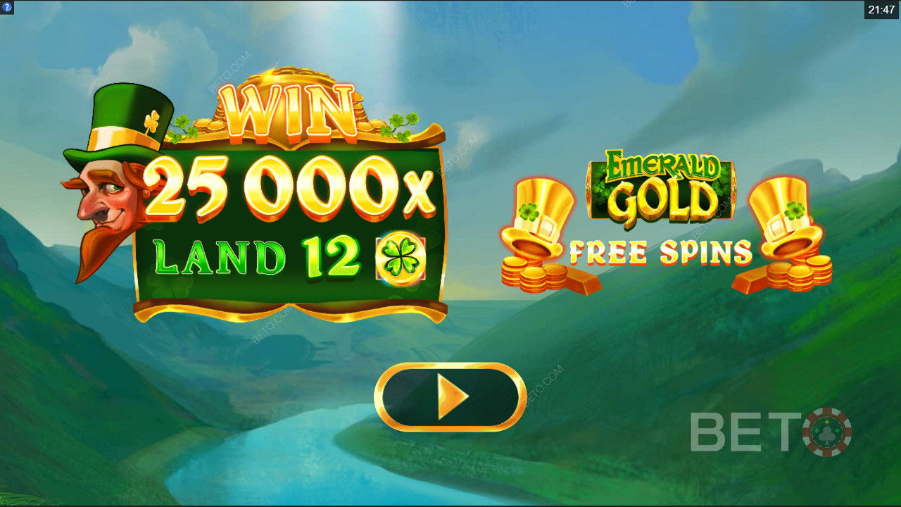 Выиграйте 25 000x вашу ставку в игровом автомате Emerald Gold