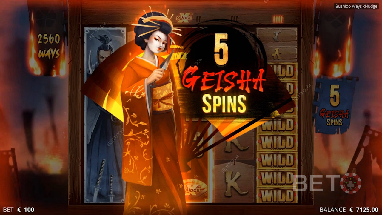 Существует до 12 288 способов выиграть, а Geisha wild поможет вам увеличить множители.