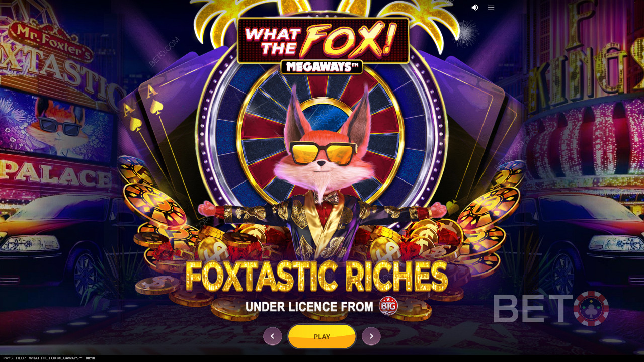 Начало роскошной игры What The Fox Megaways