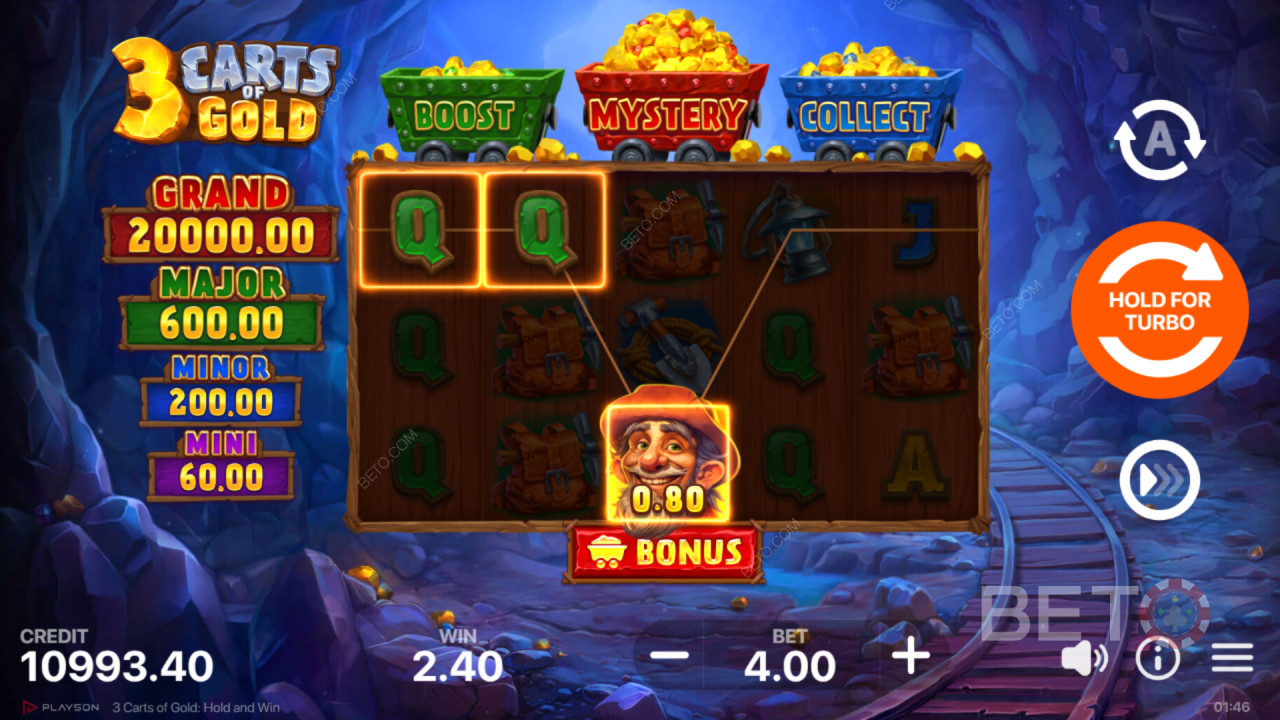 Вердикт для 3 Carts of Gold: Hold and Win Slot Online