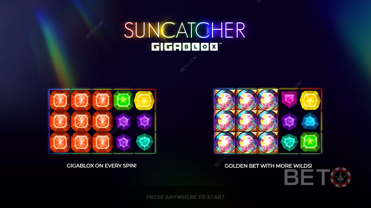 Вводный экран, дающий некоторую информацию о Suncatcher Gigablox