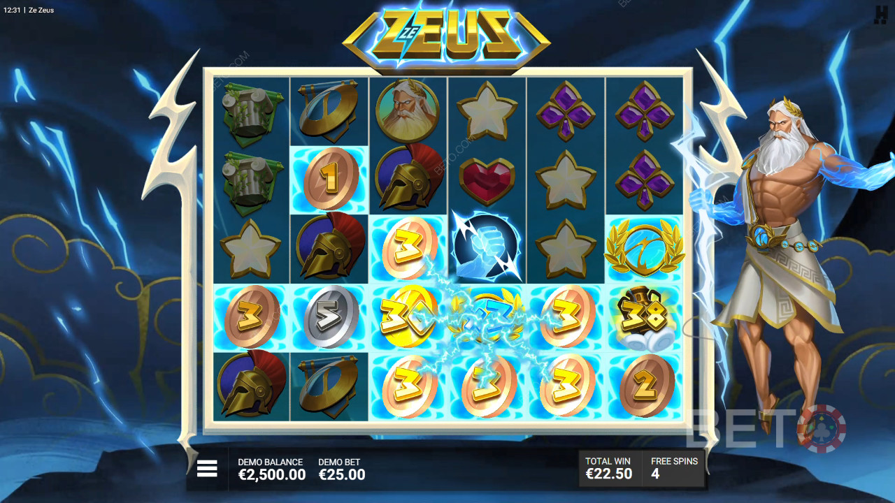 Бонусные функции, объясненные в Ze Zeus by Hacksaw Gaming