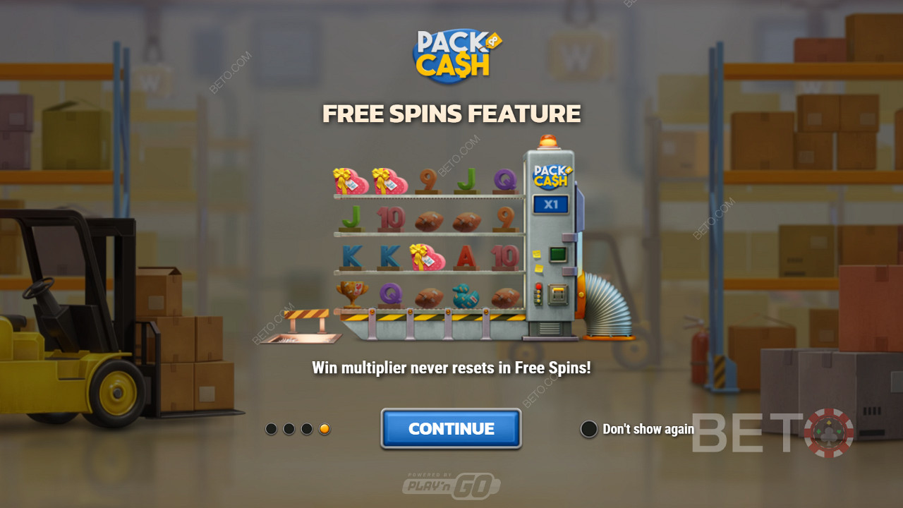 Вступительный экран игры Pack & Cash